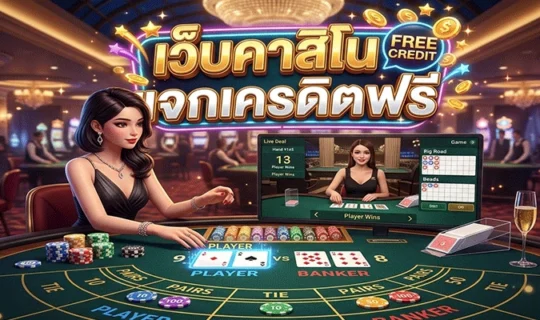 เว็บคาสิโนแจกเครดิตฟรี