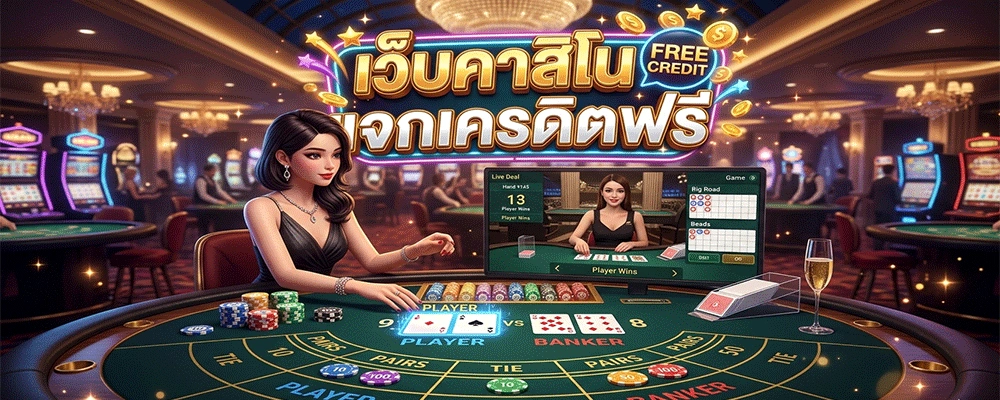 เว็บคาสิโนแจกเครดิตฟรี